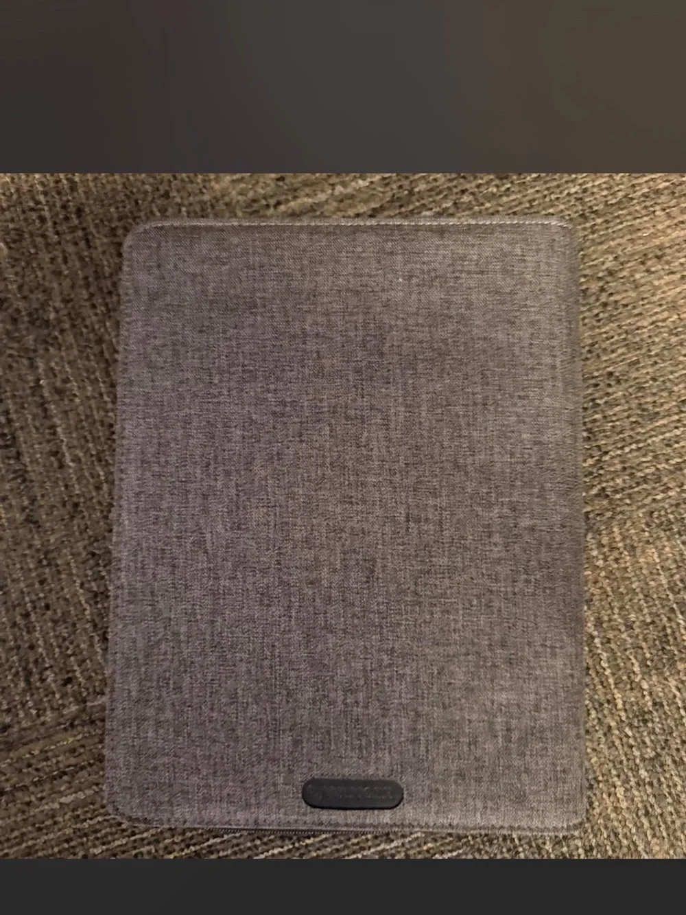 Wenger Gray Fabric Tablet Folio with Elastic Straps